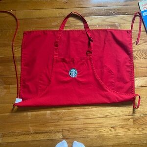 Starbucks Holiday Red Aprons Set 2024